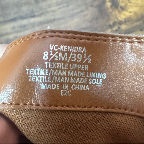 Vince Camuto Kenidra Blue Denim Slouch Square Heel Boot Size 8.5 - Picture 7 of 8